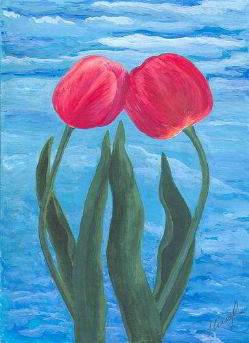 Целующиеся тюльпаны Целующиеся тюльпаны